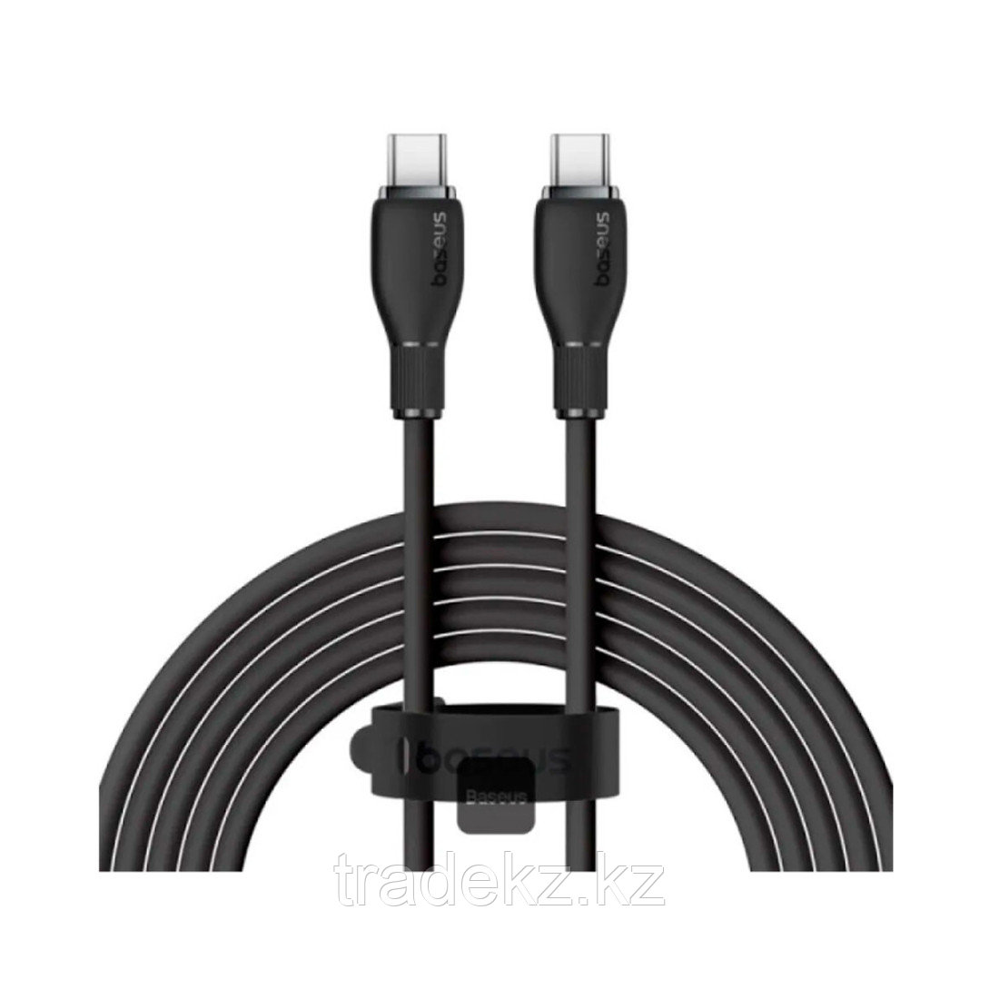 Baseus Pudding Type-C to Type-C 100W 1.2m Black интерфейс кабелі (P10355702111-B1)
