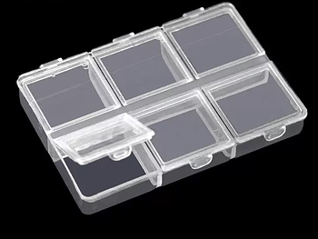 Контейнер для страз, 6 ячеек