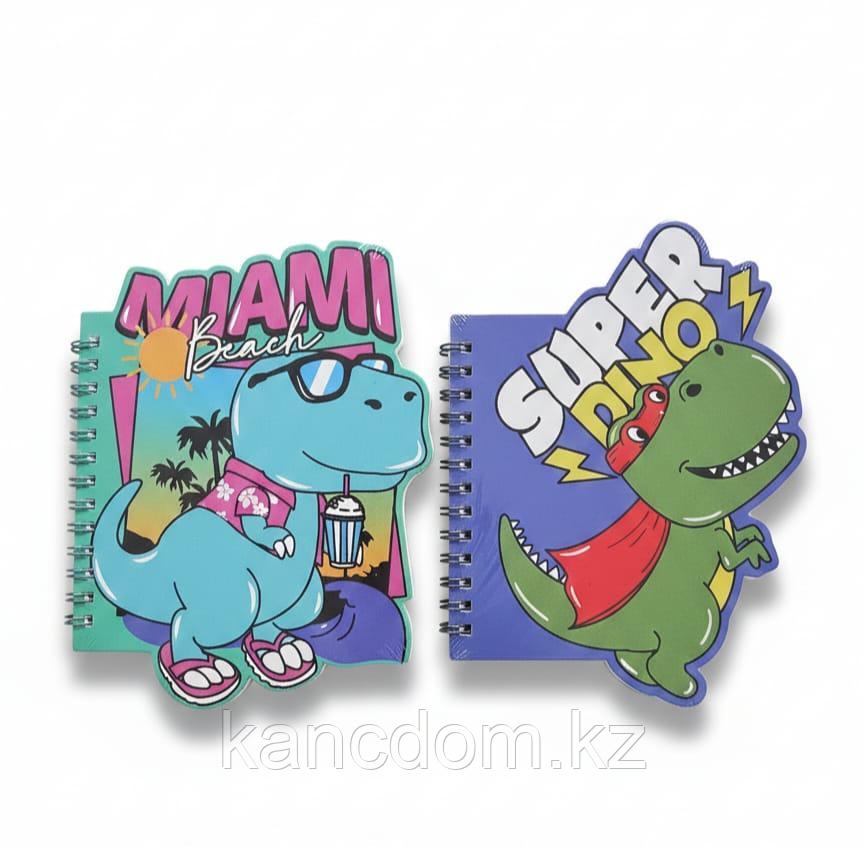 Блокнот B6 60л в линию, на спирали "Street T-Rex Styling"