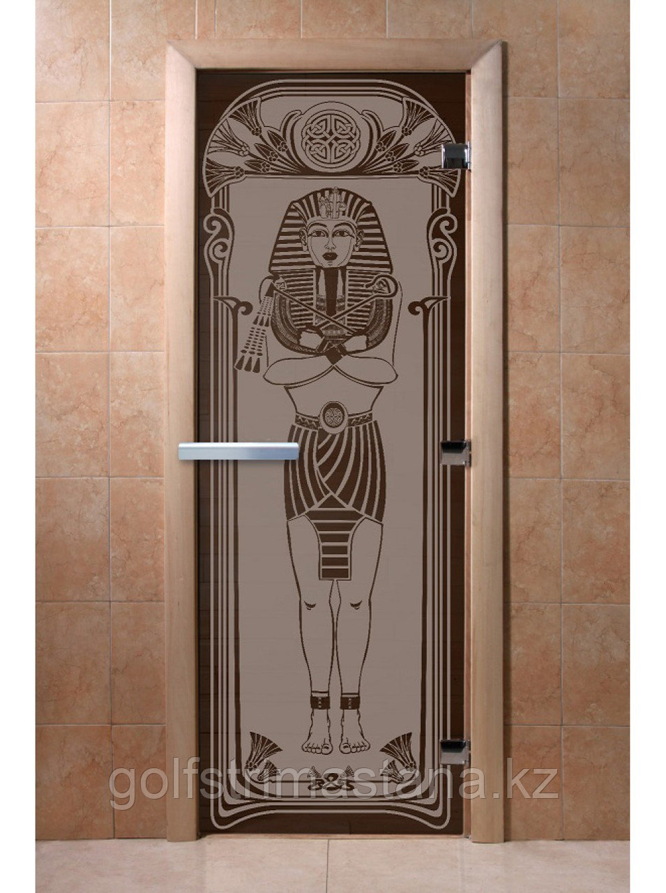 Дверь для бани и сауны "Египет графит матовый"