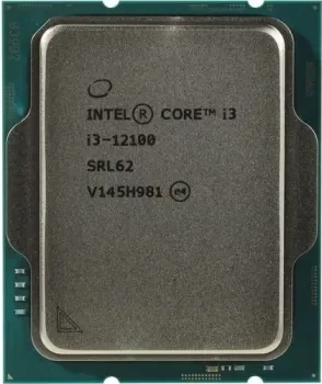 CPU Intel Core i3-12100 3.3/4.3GHz (4.3GHz) 4/8 Alder Lake UHD-графика Intel® 730 60W FCLGA1700 OEM