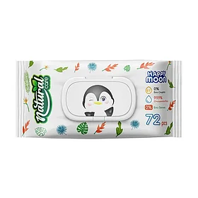 HAPPY MOON  САЛФЕТКИ ВЛАЖНЫЕ  Natural Care 72ШТ