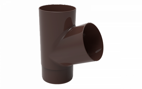 ТН ПВХ МАКСИ тройник, коричневый, шт.
