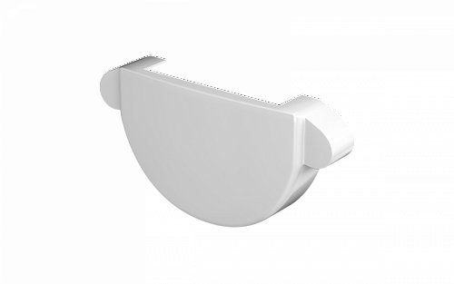 ТН ПВХ МАКСИ заглушка желоба, снежно-белый, шт.