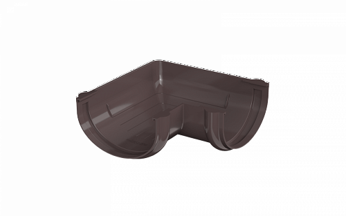 ТН ОПТИМА угол желоба 90°, темно-коричневый, шт, фото 1