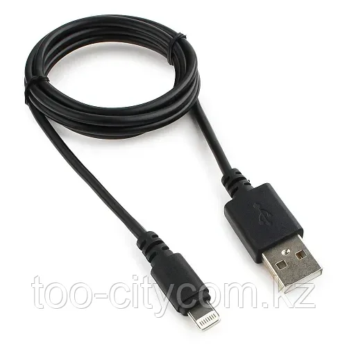 USB Cablexpert CC-USB-AP2MBP AM/Lightning кабелі, iPhone5 үшін/6/7/8/ X, iPOD, IPAd, 1м, қара, пакет, фото 1