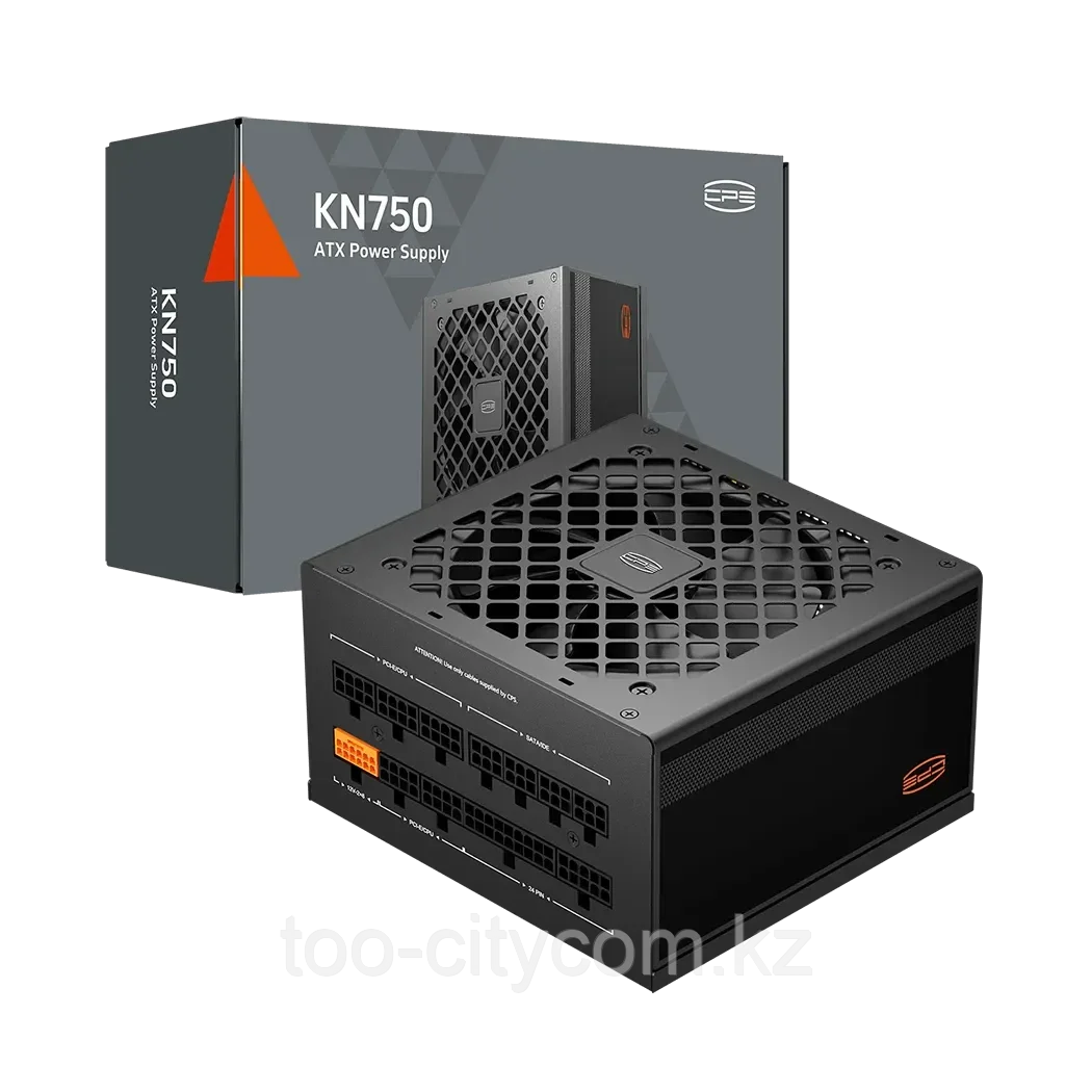 Блок питания PCCooler KN750, 750W, Full Modular, 80PLUS GOLD, Fan 120mm, Черный, P3-KN750-G1F, фото 1