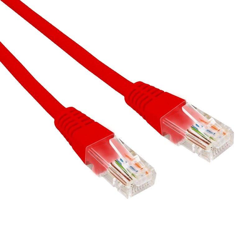 Патч-корд U/UTP CAT 6, RJ45-RJ45, 26AWG, LSZH, красный, 0.3м REXANT (02-0293-03) Патч-корд UTP