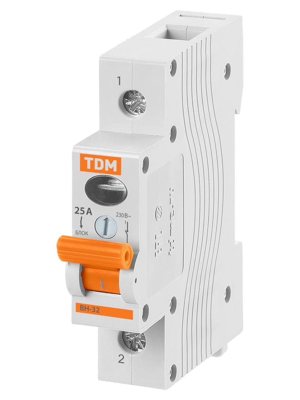 ВН-32 1P 25A (SQ0211-0003) Выключатель нагрузки (мини-рубильник)