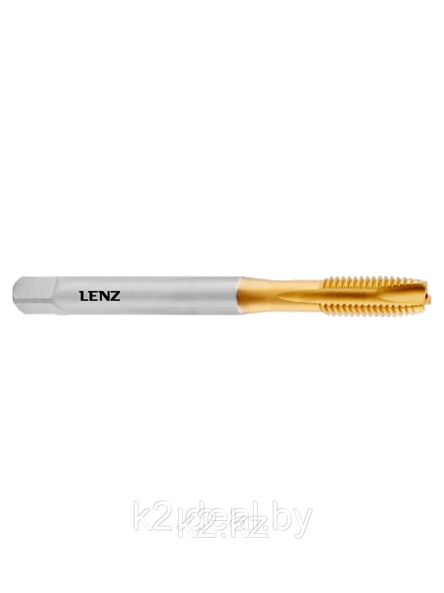 Метчик машинный LENZ для сквозных отверстий M3х0,5 мм, HSSE/TiN (DIN 371). LZGM-0103, фото 1