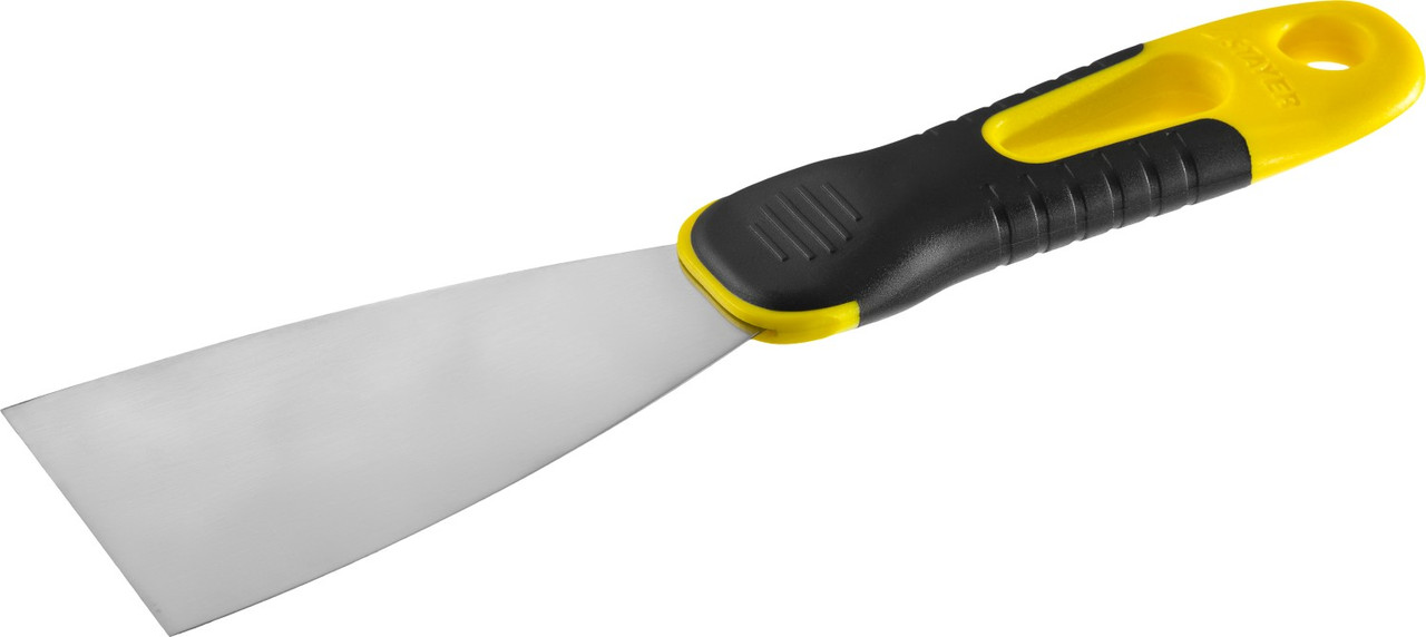 STAYER PROFlat, 60 мм, х-образное профилированное полотно, облегченная двухкомпонентная ручка, нержавеющий, фото 1