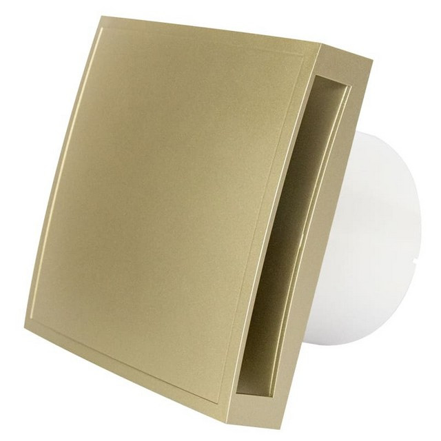 Вентилятор E-EXTRA EET100G золото, с крышкой