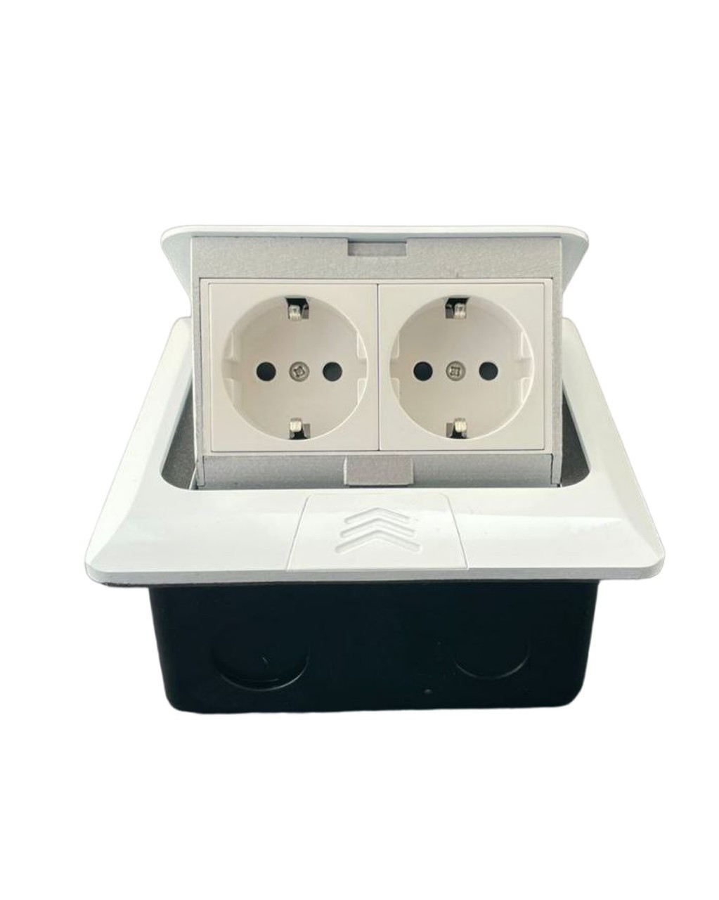 Напольная розетка 2EU White
