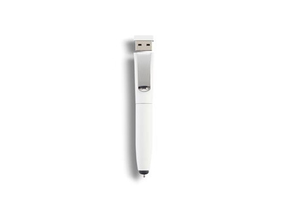 3 in 1. USB-4Gb и ручка стилус white - фото 1 - id-p16859663