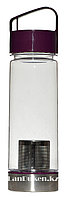 Бутылочка для воды, чая RUNRI 550 мл, емкость для воды (с заварником)