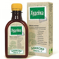 Элексир "Худейка" - масло льняное с экстрактом лабазника, зверобоя, свеклы, спорыша, облепихи, амаранта, вишнё