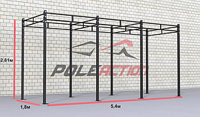 Функциональная рама для кроссфит (crossfit), 5400х1800
