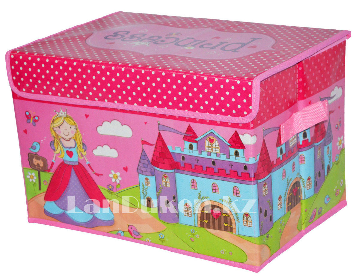 Органайзер детский для хранения вещей с принцессой 38* 26* 25 см, коробка для хранения