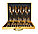 Набор столовых приборов 24 предмета на 8 персон (золотистые), фото 2