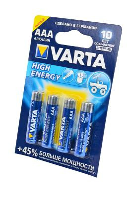 Батарейка AAA  VARTA HIGH ENERGY  LR03