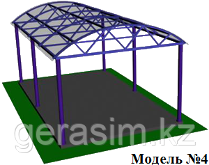 Полукруглый навес из поликарбоната