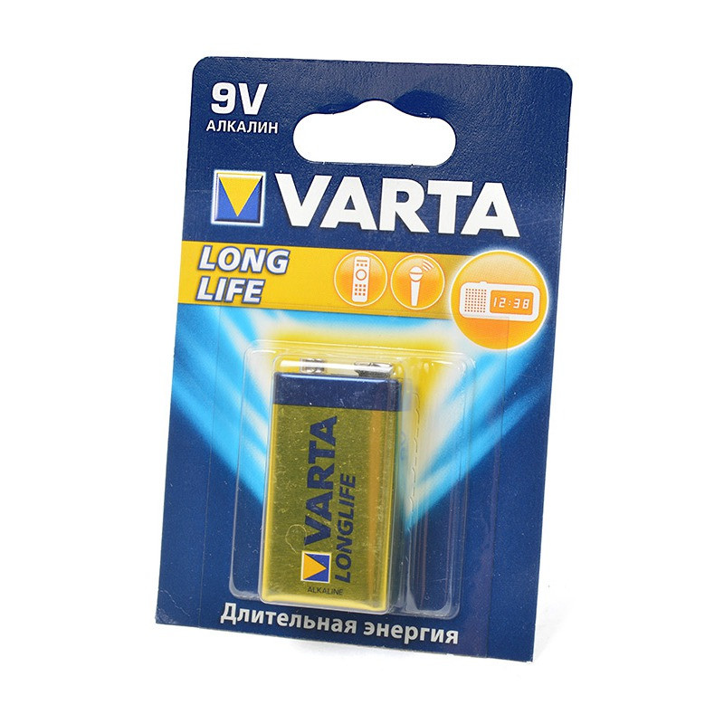 Батарейка VARTA LONGLIFE 9v (крона) 6LR61 BL1