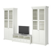 Шкаф для ТВ комбинация ЛИАТОРП белый ИКЕА, IKEA  