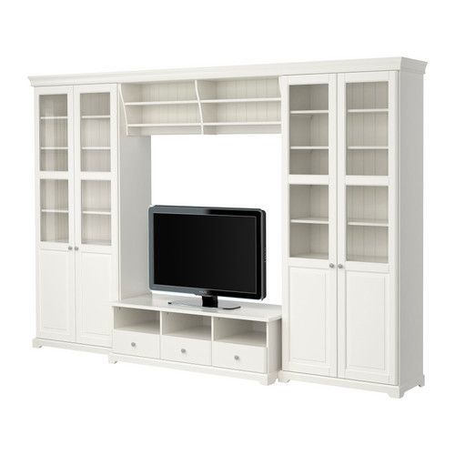 Шкаф для ТВ комбинация ЛИАТОРП белый ИКЕА, IKEA 