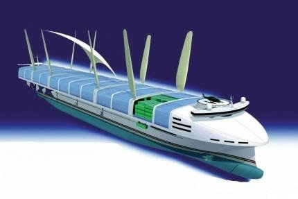 Грузовой корабль будущего «Super Eco Ship» от компании «NYK Line».