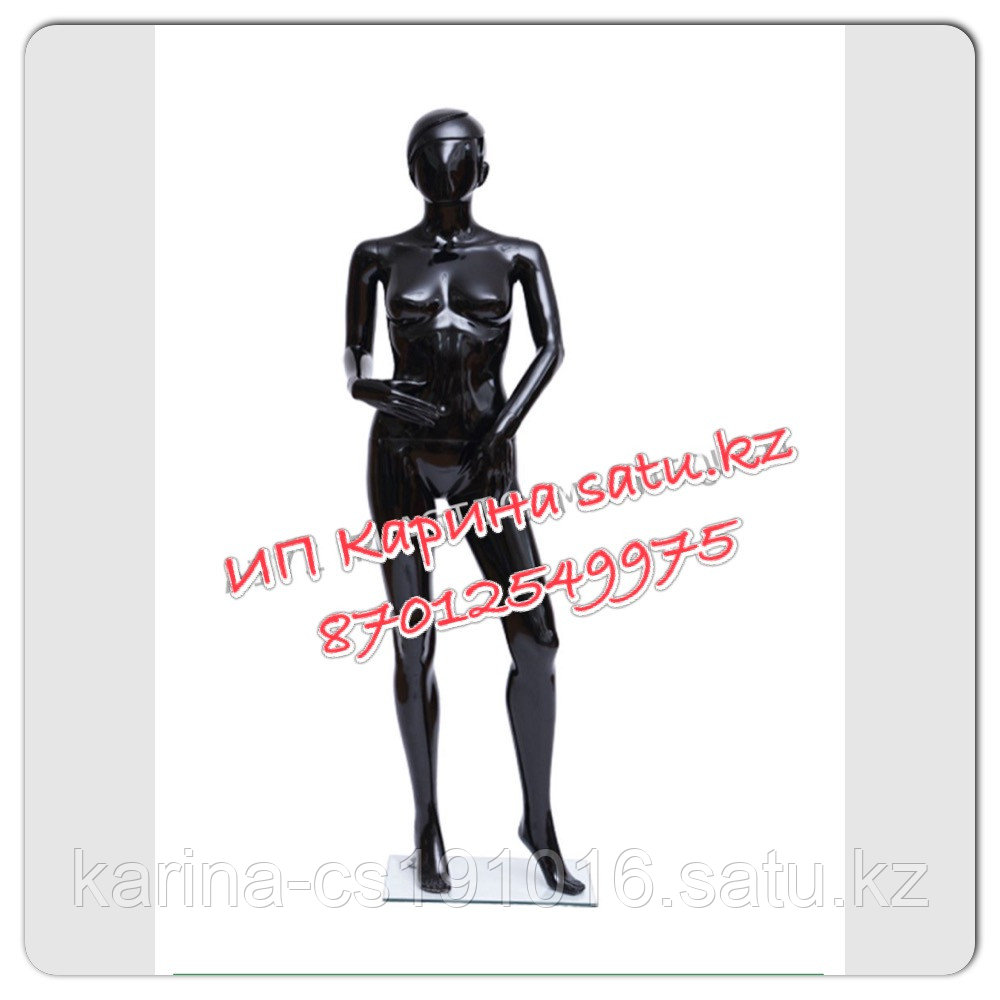 манекен женский,черный глянцевый,качество полипропилен - фото 2 - id-p10787621