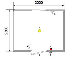 Здание мобильное контейнерного типа 3,0*2,5*2,6 м