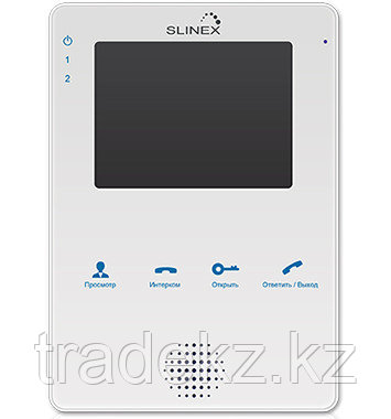 Комплект домофона SLINEX MS-04 белый + панель вызова ML-16HR, фото 2