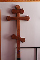 Крест православный "Трапеция" (коричневый)