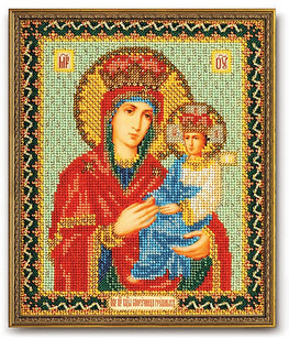Набор для вышивания иконы бисером "Богородица Споручница грешных" В-169