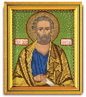 Набор для вышивания иконы ювелирным бисером "Святой Апостол Петр" В-332