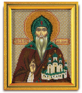 Набор для вышивания иконы ювелирным бисером "Святой Великий Князь Олег" В-322