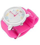 Часы наручные реплика Michael Kors MK-2491 на силиконовом ремешке (Розовый), фото 6