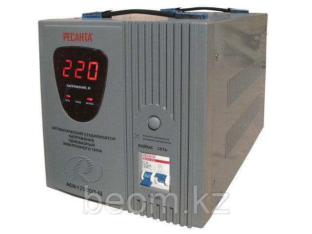 Стабилизатор напряжения электронный (релейный) 12 кВт - Ресанта ACH-12000Н/1-Ц - настенный - фото 3 - id-p891942