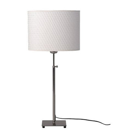 Лампа настольная АЛЭНГ никелированный белый ИКЕА, IKEA , фото 2
