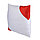 Подушка для сублимации "Угол" красная, фото 2