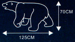 Декоративная светящаяся акриловая фигура "Полярный медведь". - фото 2 - id-p18231528
