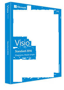 Microsoft Visio MS Visio Std 2016 32-bit/x64 English EM DVD