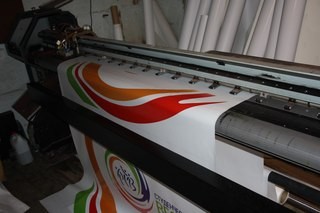 Печать на флаговой ткани в Алматы.