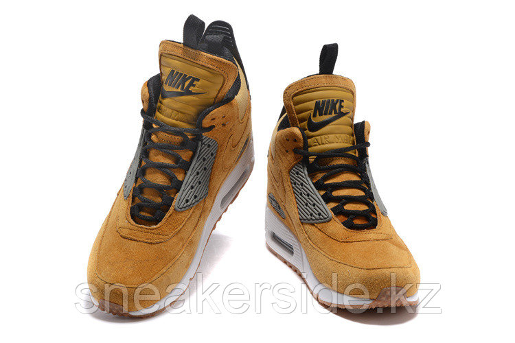 Зимние кроссовки Nikе Air Max 90 Sneakerboot Ice Wheat (40-46) - фото 4 - id-p18407190