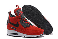 Зимние кроссовки Nikе Air Max 90 Sneakerboot Ice Red (40-46)