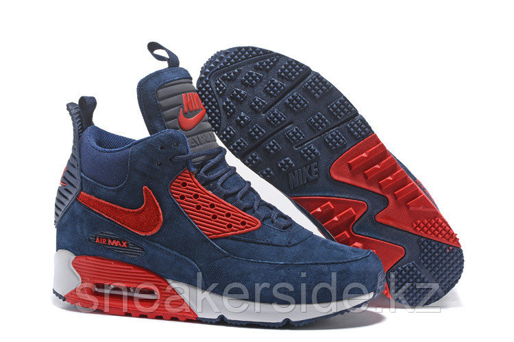 Зимние кроссовки Nikе Air Max 90 Sneakerboot Ice Navy (40-46)