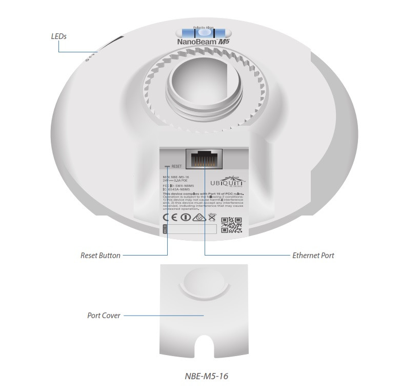 Радиомост Ubiquiti Nanobeam M5-16 NBE-M5-16 - фото 3 - id-p18446209