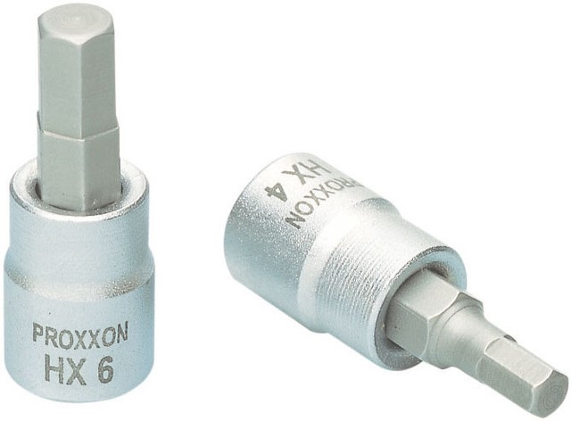 23747 Proxxon Головка с шестигранной битой на 1/4", 33 мм, HX 5 мм