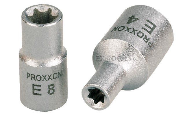 23796 Proxxon Головка для внешней звездочки ТХ на 1/4", E 10