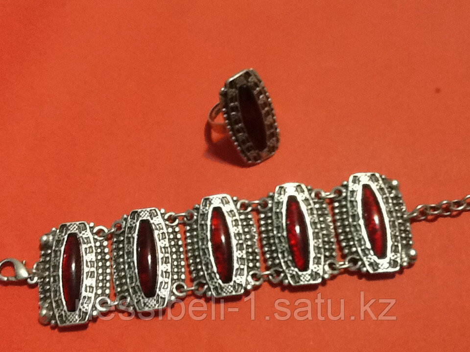 Набор мельхиор браслет и серьги - фото 1 - id-p18481427